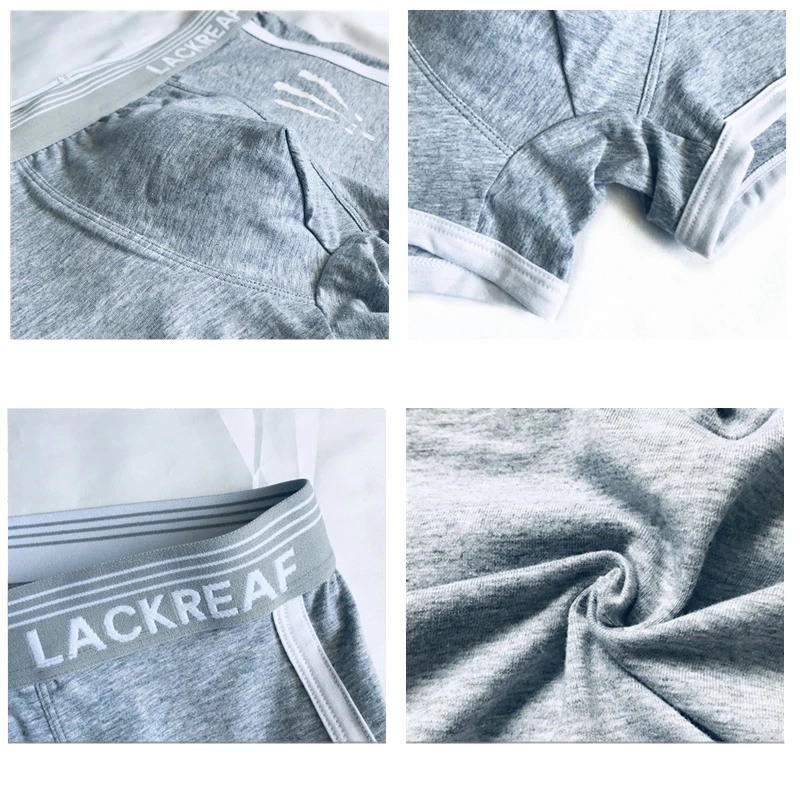 1 Pcs Mens Boxer Shorts Solid Color Men Underwear Cotton Breathable Fashion Men's Panties Comfortable Sports Underpants 2020 New