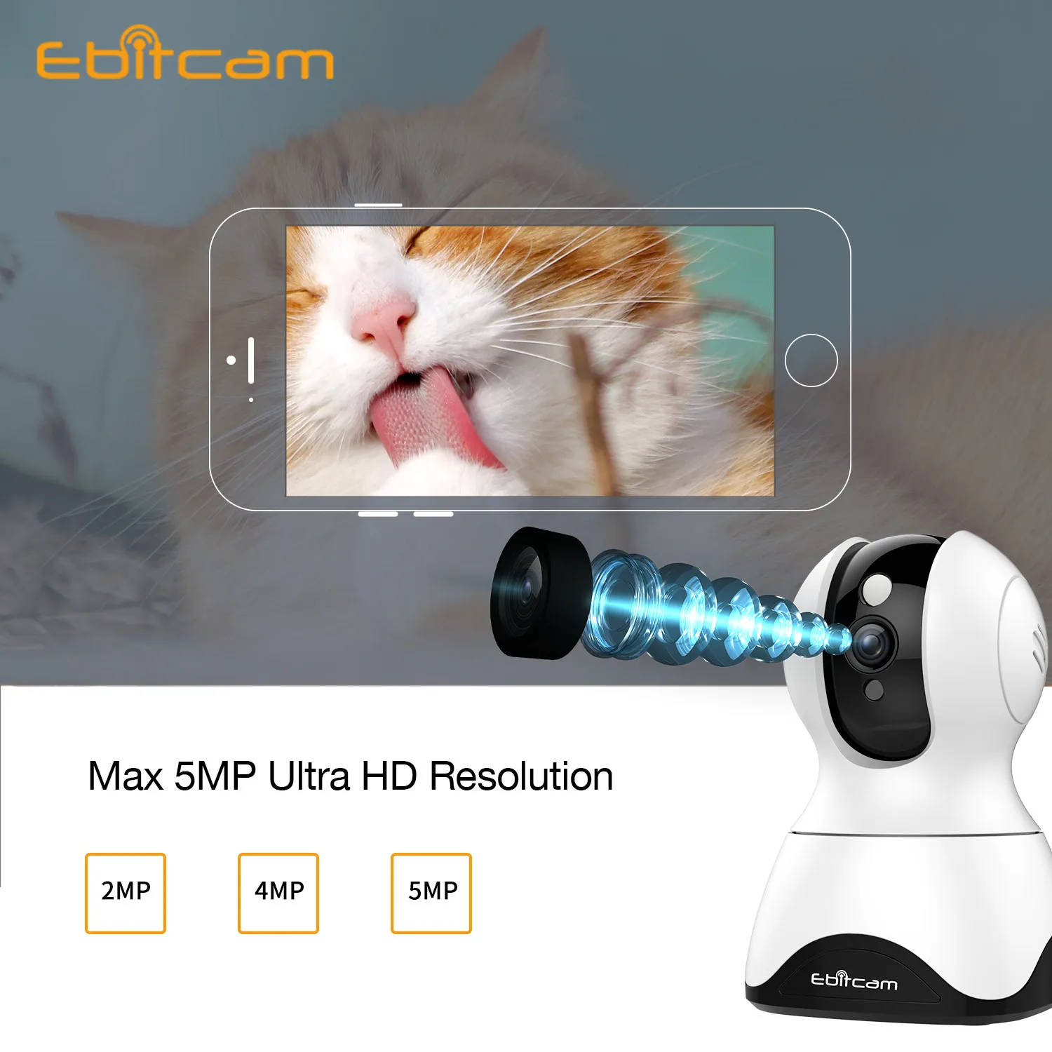 1080p 2k security wireless 360 rotate wifi ip camera ptz night vision ai auto track surveillance nany baby monitor webcam indoor free global shipping