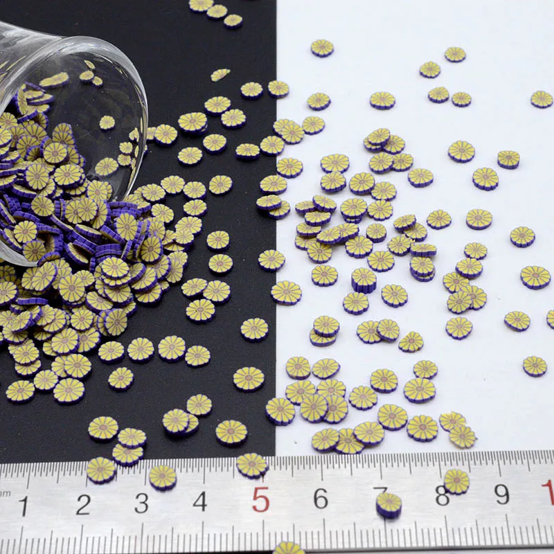 100 г/лот полимерная глина Подсолнухи милые конфетти для рукоделия сделай сам | Дом