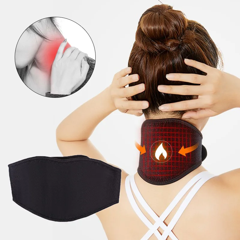 

1 Pcs Tourmaline Magnetic Therapy Neck Massager Cervical Vertebra Protection Spontaneous Heating Belt Body Massager