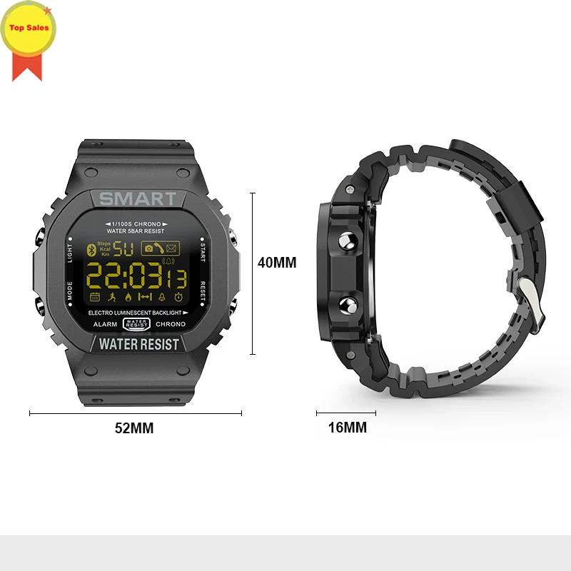 Спортивные Смарт-часы MK22 фитнес-трекер 5AM водонепроницаемые часы для плавания