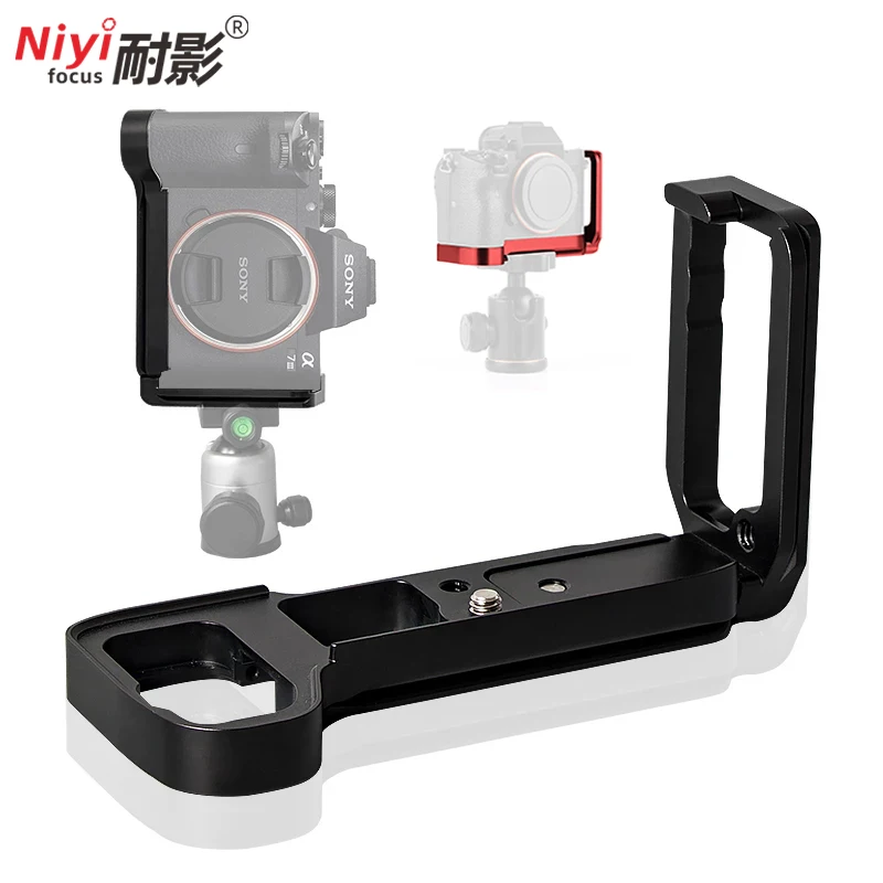 NiYi Camera L Plate Quick Release Plate Bracket Holder Hand Grip Side Support Plate For SONY A7III A7R3 A7M3 Red Black Colour