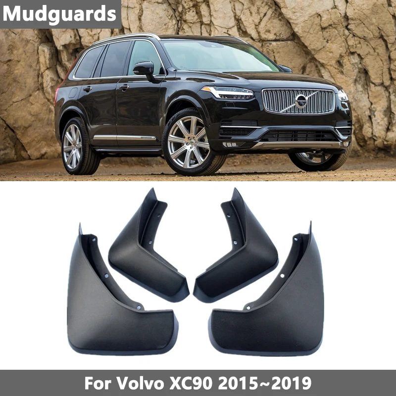 For VOLVO XC90 2015- 2019 Mudflaps 2015 2016 2017 2018 2019 Front Rear Car Mud Flaps Splash Guards Mud Flap Mudguard Fender