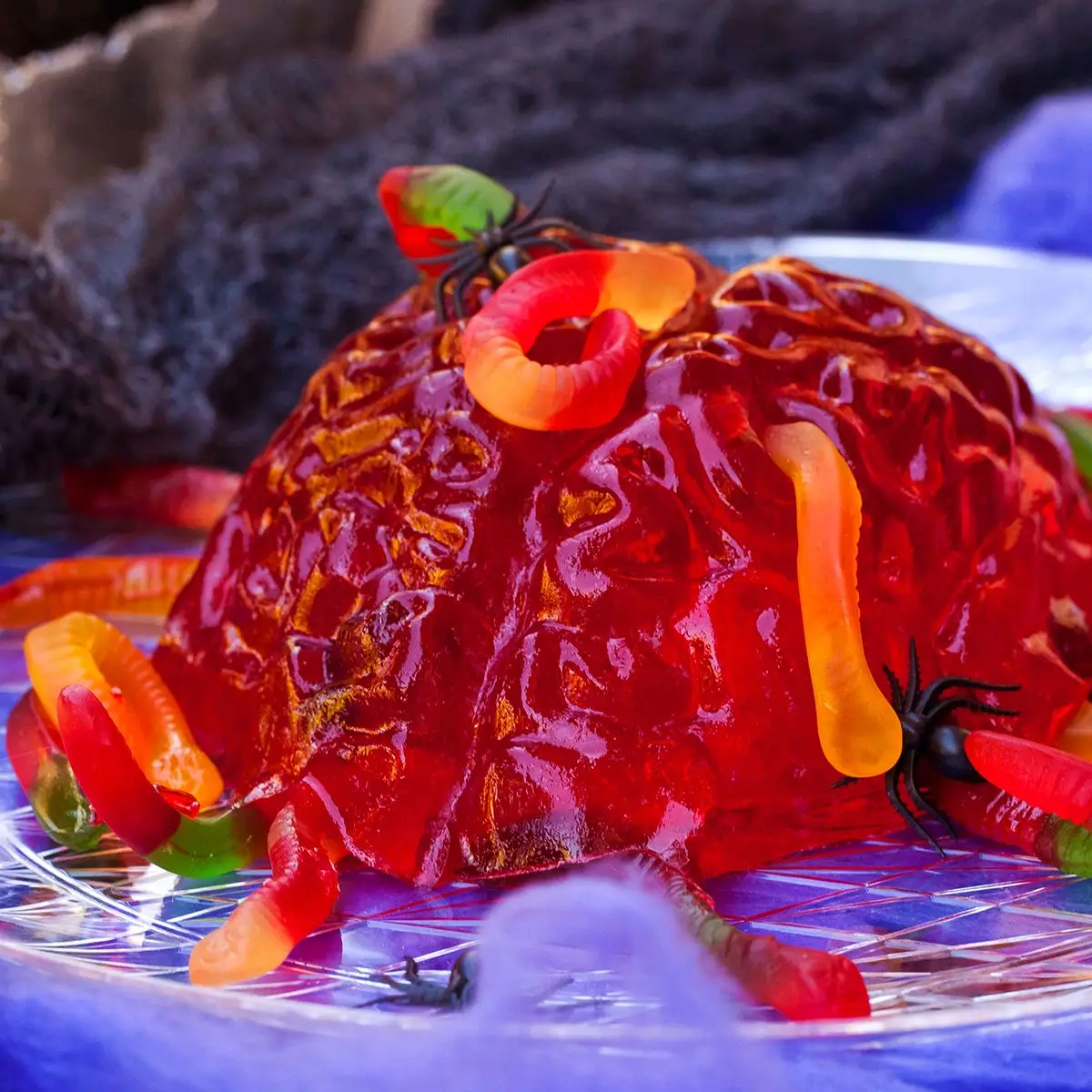 Формочка в виде мозга Jello Mold Gummy Worm силиконовая форма Yummy Spooky реквизит для дома