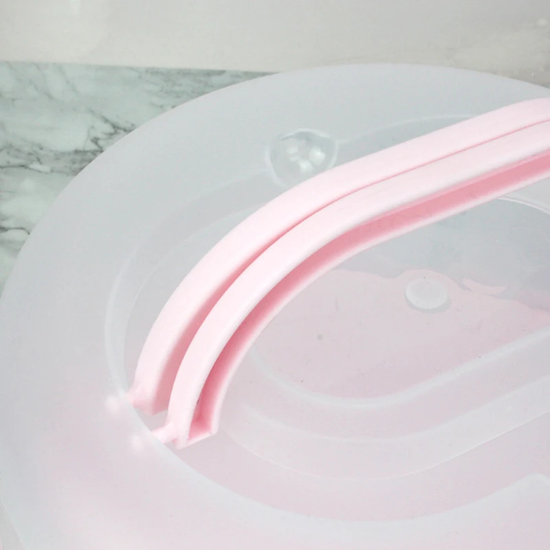 

6/8/10 inch Portable Cake Box Food Fresh-keeping Box Handle Wedding Cake Fruits Vegetables Storage Boxs