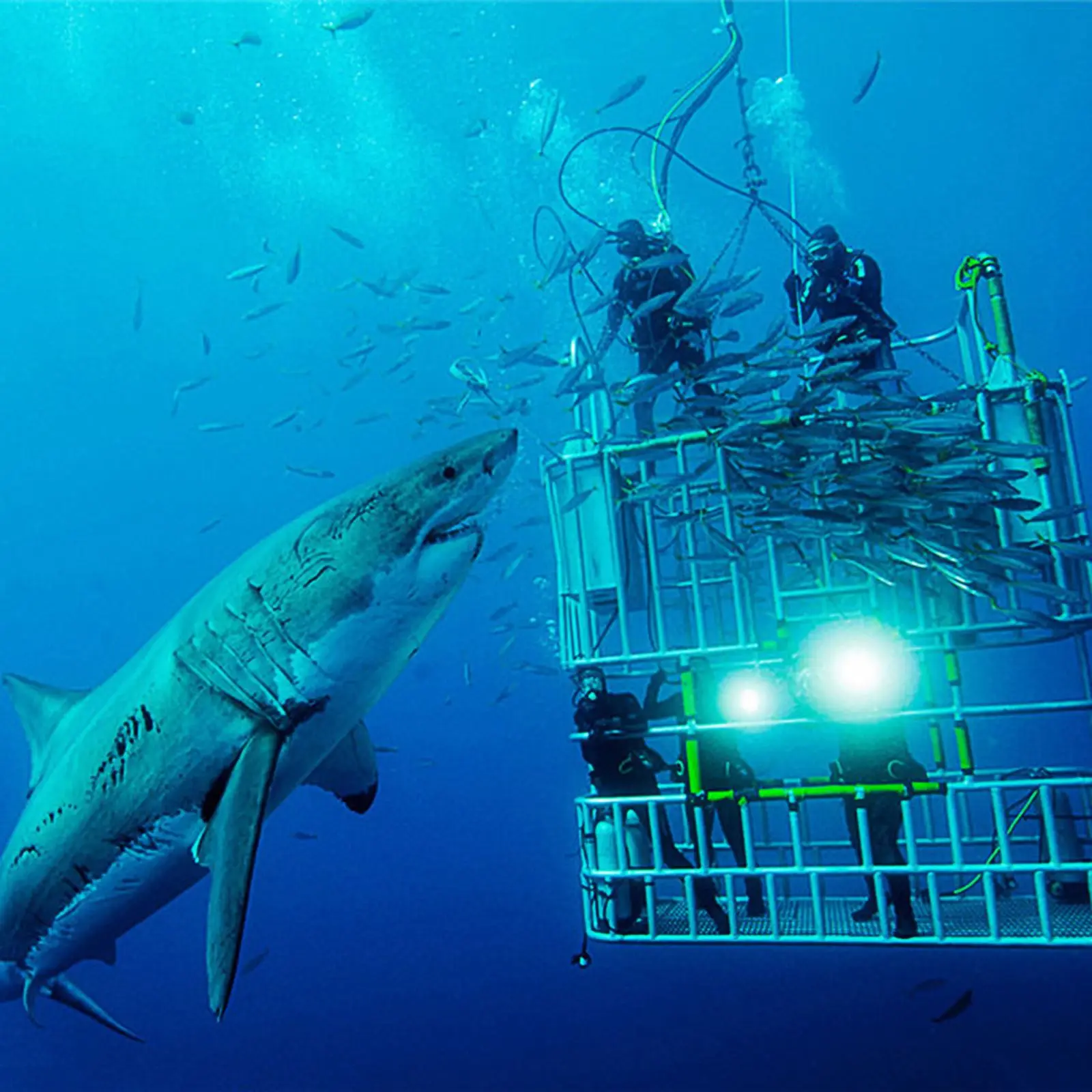 

Super bright Diving Flashlight highest waterproof rating Professional diving light Powered With hand rope