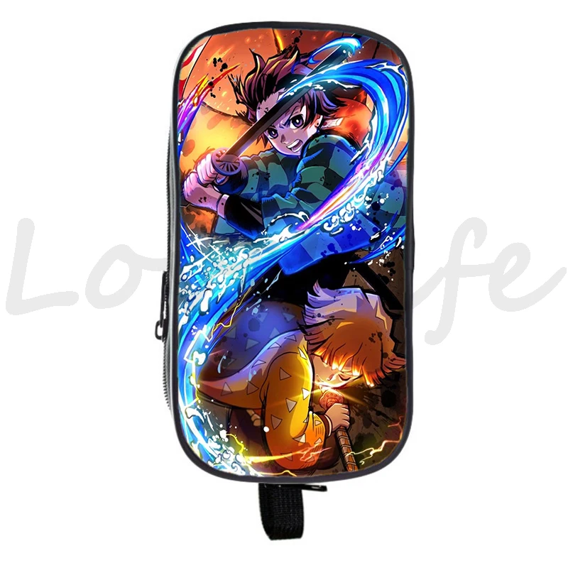 Япония Аниме демон S слой Карандаш Чехол для телефона двойной карандаш на молнии