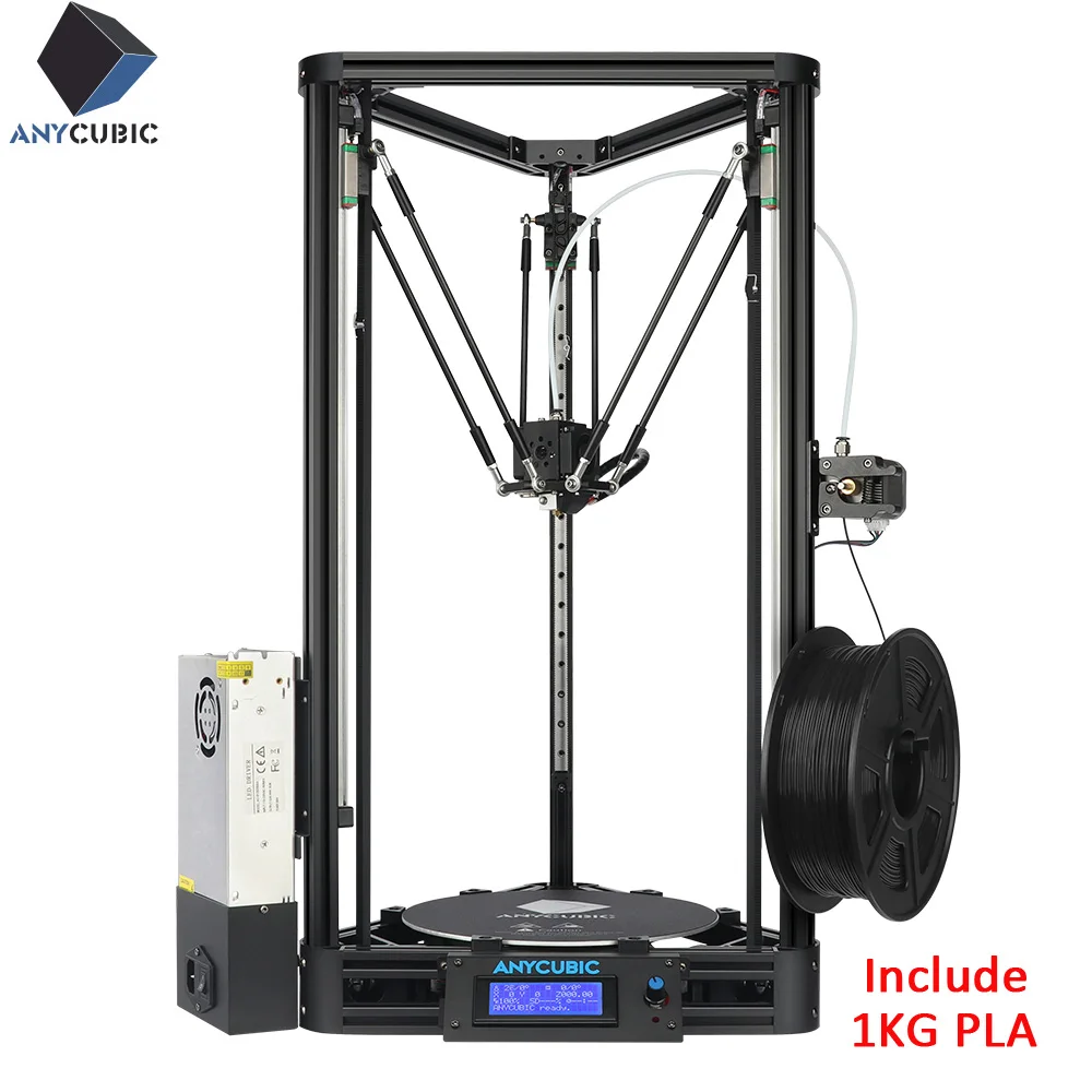 Anycubic 3d принтер Kossel авто-Выравнивающая направляющая модуля платформа плюс большой размер Настольный Diy Набор Impresora сопло 3d принтер