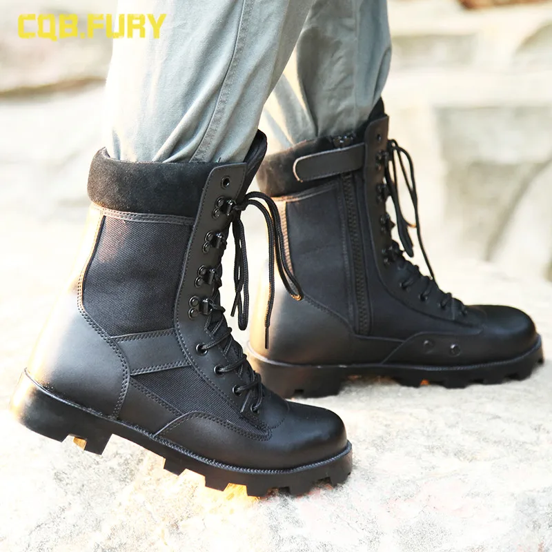 Autumn High-Top Ultra-Light Combat Boots Men's Breathable Special Forces Military Fan Combat Desert Hiking ombat Boots