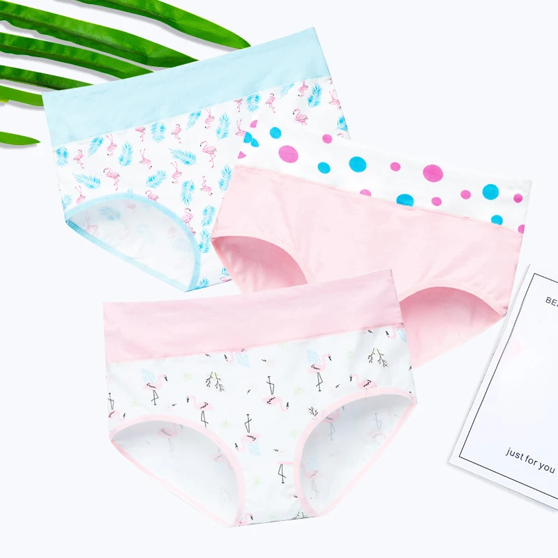 Women Cotton Panties Seamless Briefs Comfort Underwear Set Female High Waist Underpants XXL 2pcs/lot#F