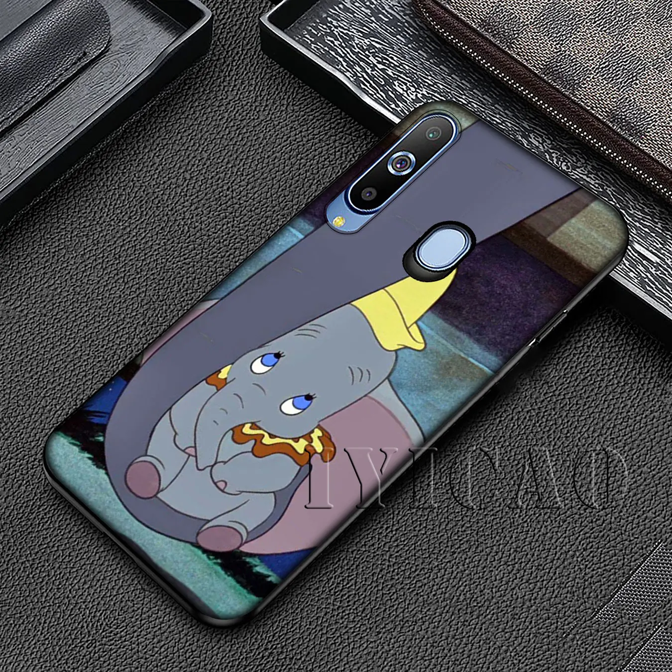 IYICAO анимация Dumbo черный мягкий силиконовый чехол для Samsung Galaxy A70 A60 A50 A40 A30 A20 A10 M10 M20
