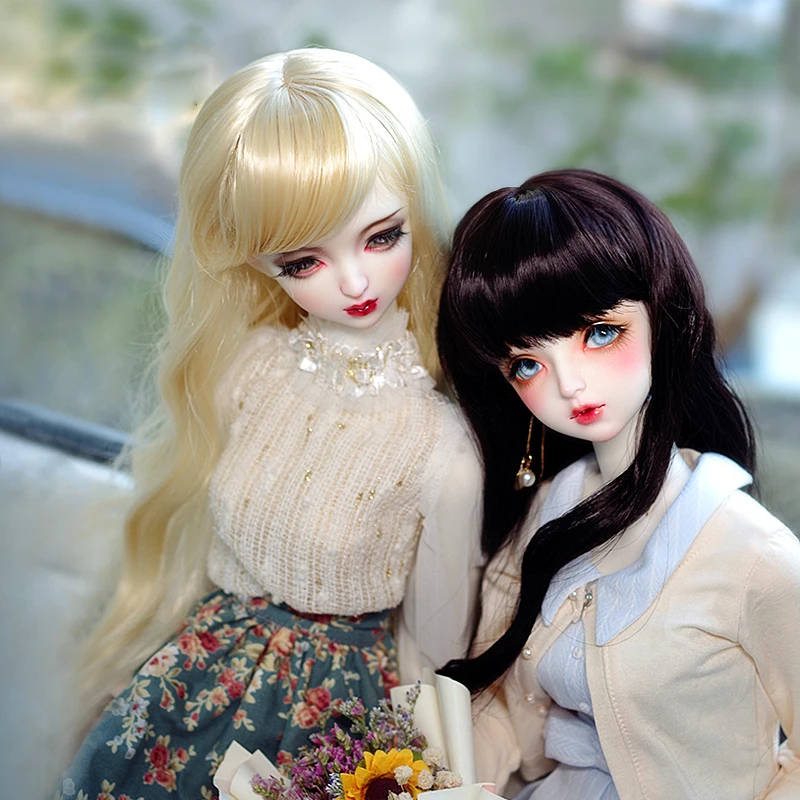 1/3 1/4 1/6 Bjd SD парик куклы длинный провод 2020 Мода волнистый стиль для BJD супер