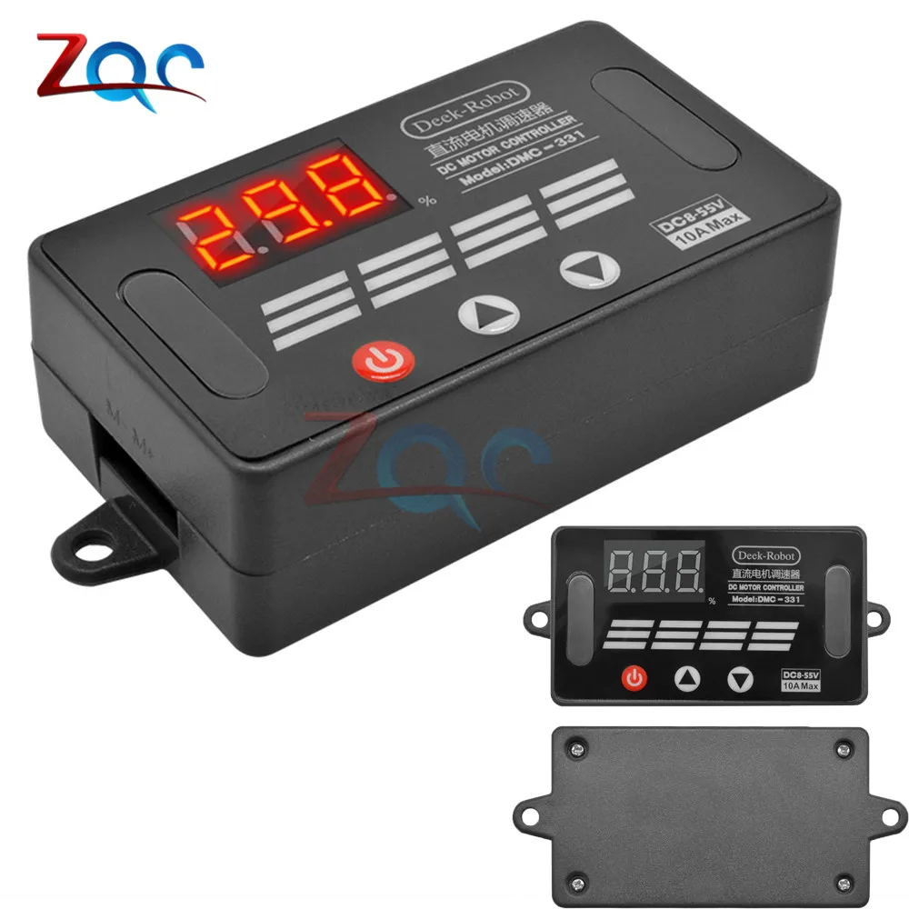 DC8V 55V 10A DC PWM контроллер скорости двигателя светодиодный цифровой переключатель
