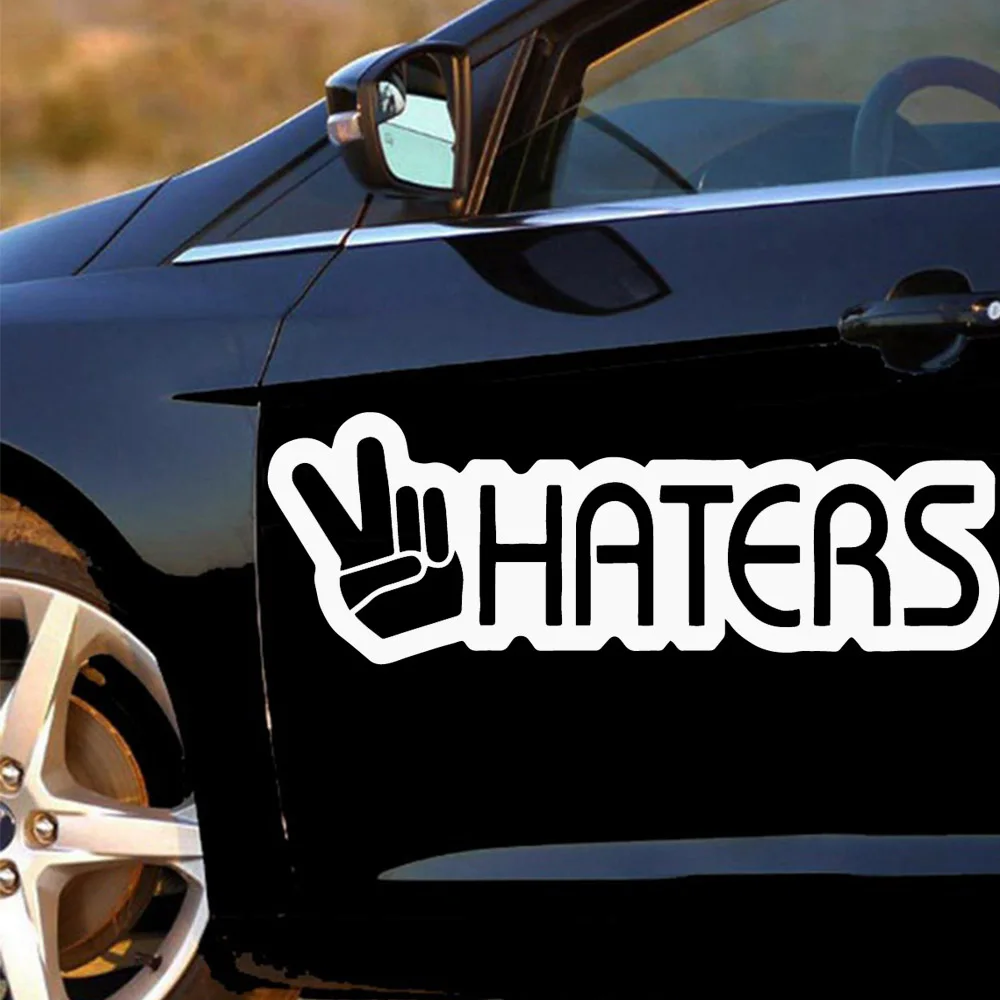 

Cartoon Hater yeah Car Stickers Vinyl Decal Decorate Sticker Waterproof Fashion Funny Car Styling Accessories