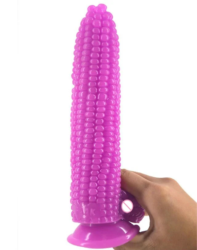 Большой фаллоимитатор для овощей в форме кукурузы с присоской интимные игрушки