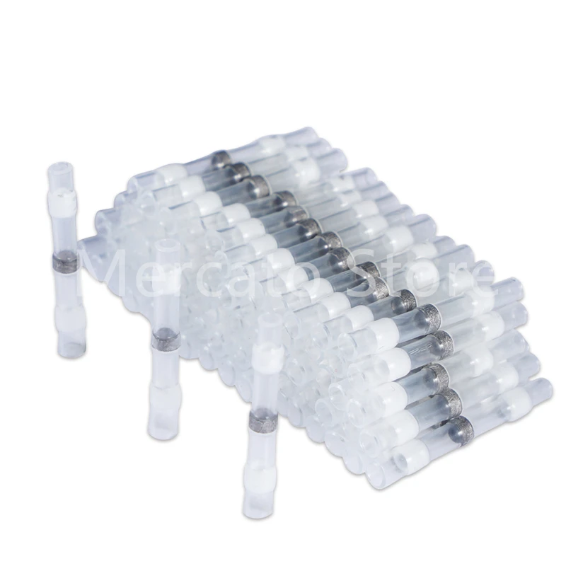 

500/300/100PCS Waterproof Heat Shrink Solder Seal Sleeve Splice Terminals Seal Electrical Wire Butt Connectors Assortment Kit