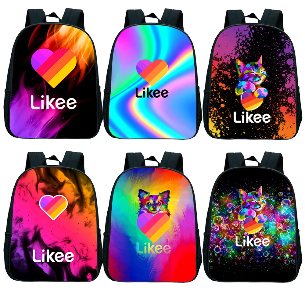 

New Russia Style Likee Backpack School Bags for Girls Boys Toddler Primary Kindergarten Backpack LIKEE App Kids Waterproof Bags