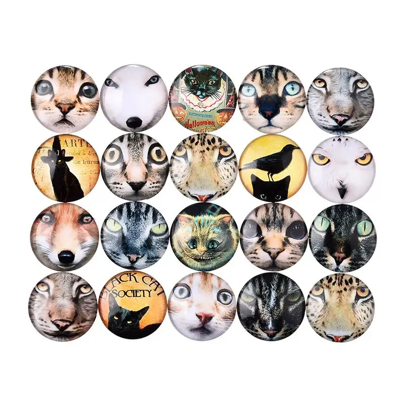 10 шт прозрачное стекло круглые кабошоны DIY Life Tree Galaxy Pattern Time Gem Стеклянные Кабошоны