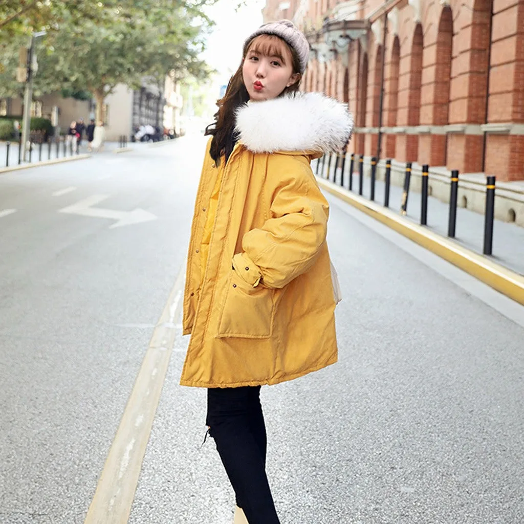 JAYCOSIN 2019 New Fashion Slim Women Winter Jacket Cotton Padded Warm Thicken Ladies Coat Long Coats Parka Womens Jackets 822W | Женская