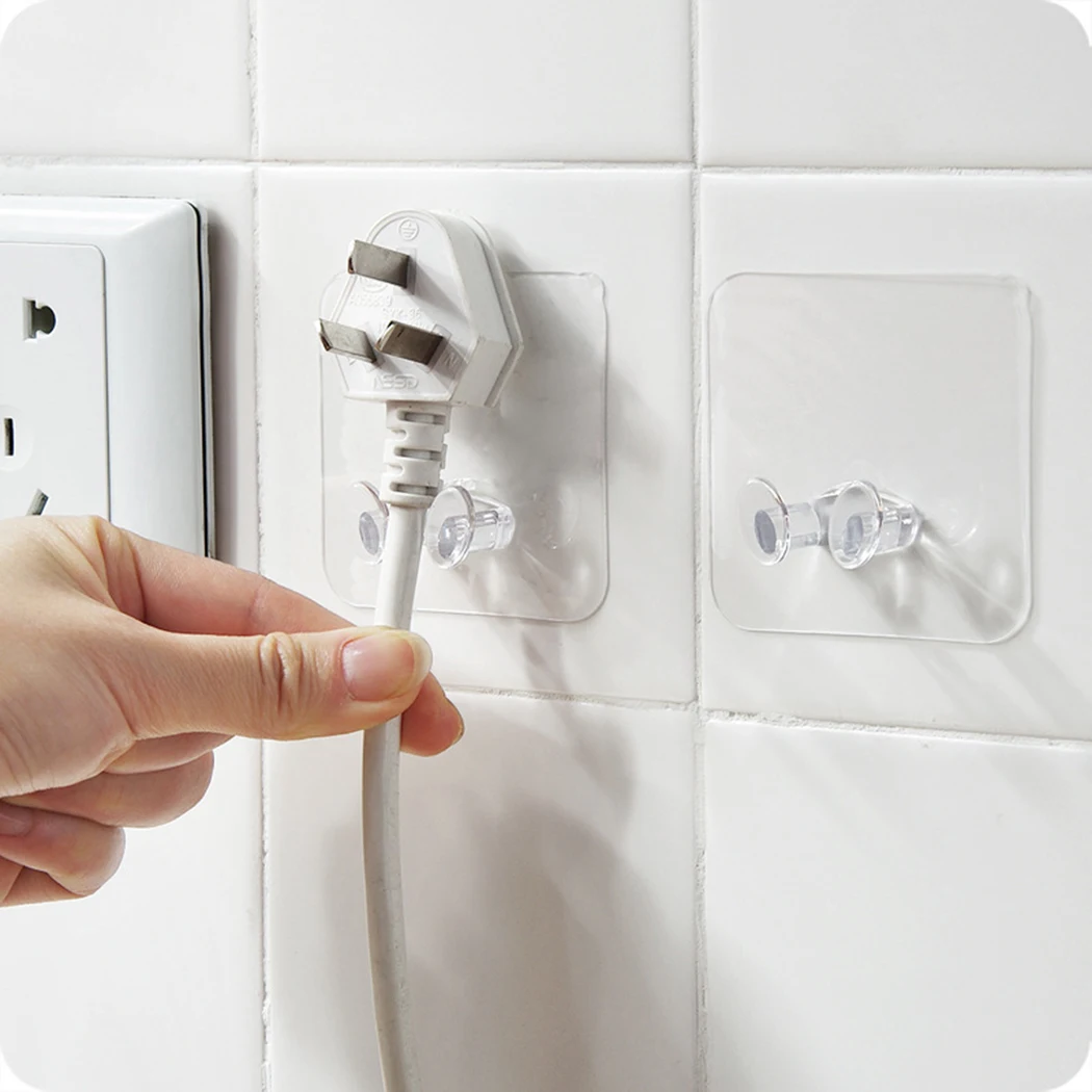 

Adhesive Hooks Strong Sticky Wall Hanging Nail-Free Hook Rack Wall Hanger Space Saver Flower Heavy Load Kitchen Bathroom Towel