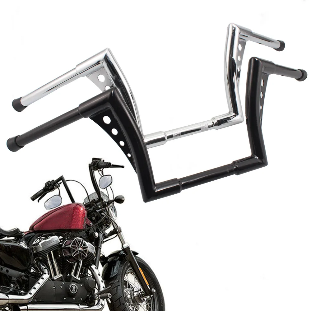 

Motorcycle Rise Ape Hangers 1" or 25 mm Handlebar For Harley Dyna FLHT FXST Softail FLSTF Sportster XL 883 1200 and more