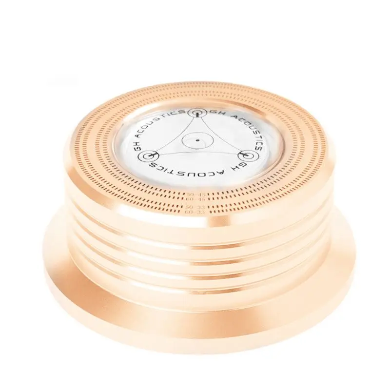 

Universal 50/60Hz Lp Vinyl Record Disc Turntable Stabilizer Clamp Aluminum Weight Clamp With Test Speed Bubble