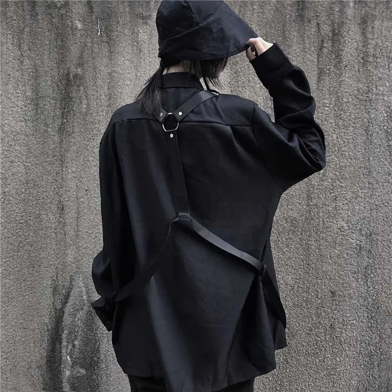 NiceMix 2020 Новые Модные осенние однотонные Однотонная рубашка для женщин с ремешком