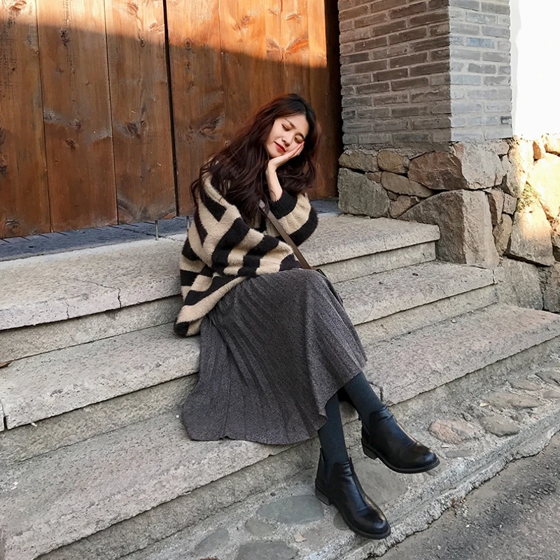 Новое Элегантное трикотажное длинное высококачественное хлопковое приталенное