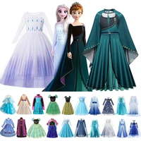 frozen 12 anna elsa princess dress for girl birthday party tulle prom gown kids christmas cosplay snow queen coronation costume