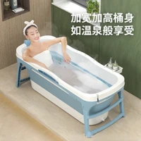 easy foldable bathtub household full body bath barrel adult children baby swimming pool non slip adjustable kids shower tubs