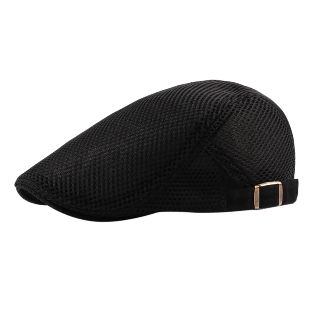 

Men Fashionable Hat Stylish Popular Breathable Mesh Summer Hat Newsboy Beret Ivy Cap Cabbie Flat Cap