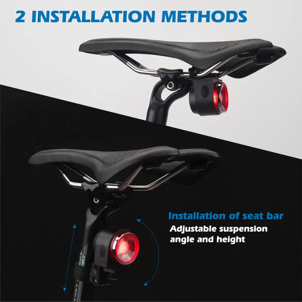 Велосипедный задний фонарь тормозной светильник онарь сигнализация от взлома