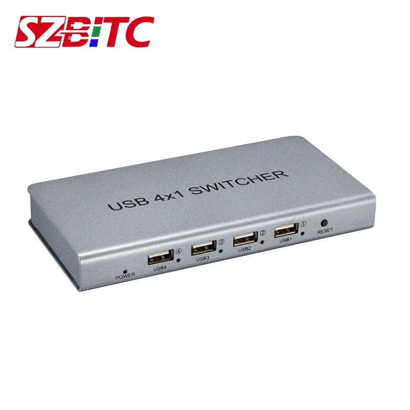 Переключатель SZBITC USB 4x1 Поддержка USB2.0 переключатель 4 в 1 блок адаптер для ПК игр