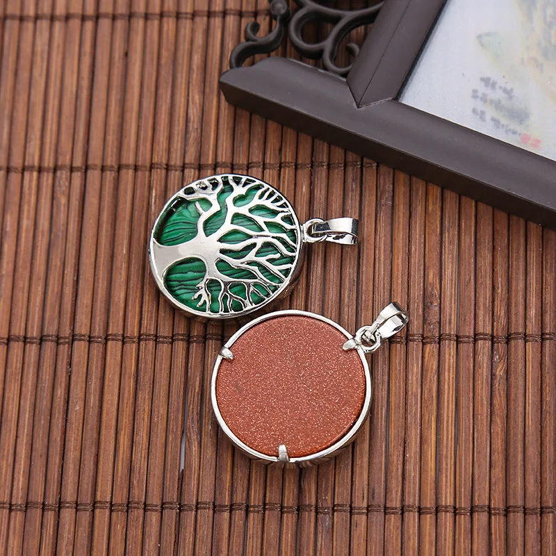 Натуральный хрустальный камень модное круглое искусственное украшение ручной