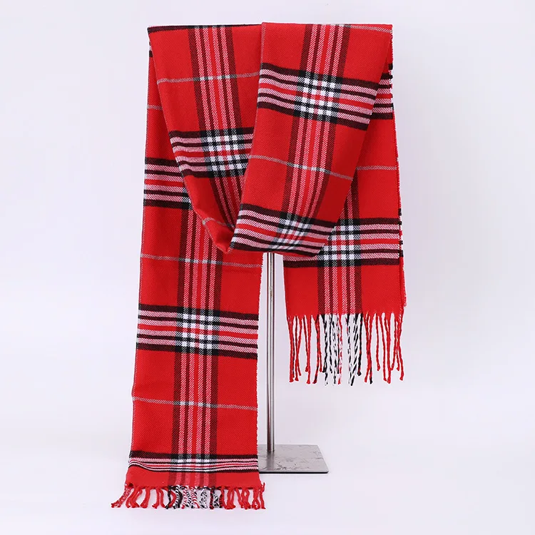 Men Women Plaid Autumn Winter Scarf Women Warm  Scarves 190*32cm Fashion Casual Scarfs Cashmere Bufandas Hombre