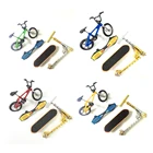 Миниатюрный скейтборд для пальцев, детская игрушка, модель велосипеда из сплава, игрушечный велосипед + доска Vitality + скутер