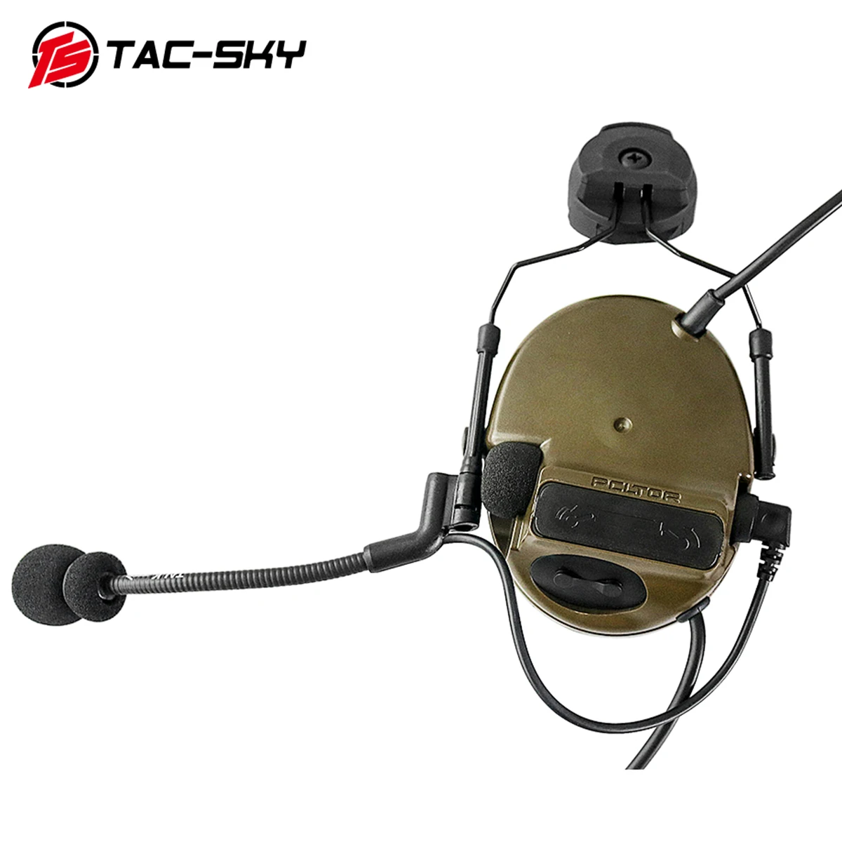 COMTAC TAC-SKY comtac iii шлем БЫСТРЫЙ трек кронштейн версия силиконовые наушники шумоподавление пикап тактическая гарнитура FG