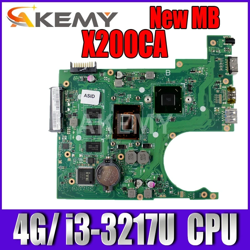 

Akemy X200CAP 4G/ i3-3217U материнская плата для Asus X200CAP X200CA X200C F200C материнская плата для ноутбука 100% протестированная