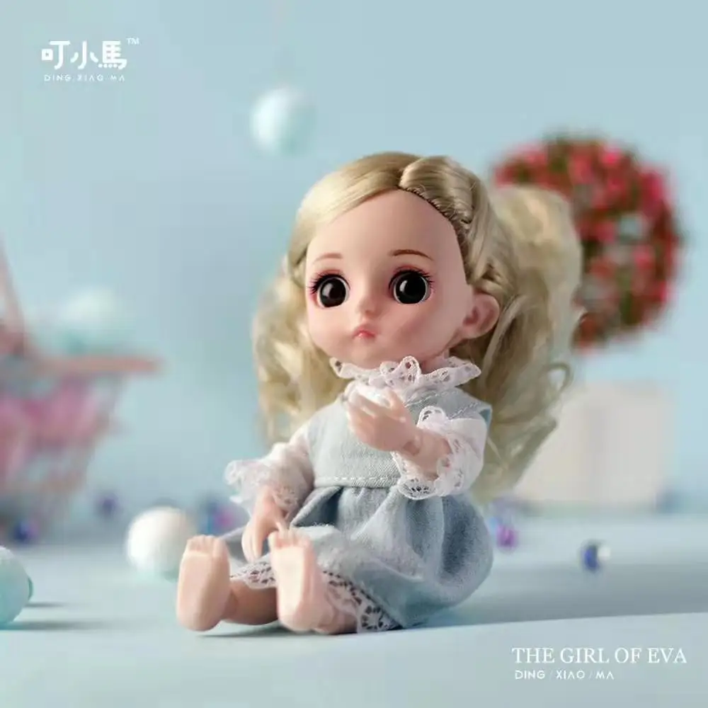 Новинка 15 см Мульти-шарнир BJD кукла с одеждой Модная Кукла игрушка Мульти-шарнир мини игрушки подарок для девочек мягкое тело - Цвет: nobox-D
