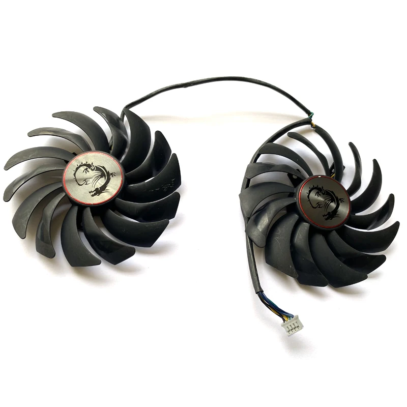 2 шт. 95 мм PLD10010B12HH 4PIN GTX1070 ETH охлаждающий вентилятор для MSI GeForce GTX 1070 1080 1060 RadeonRX 470 480