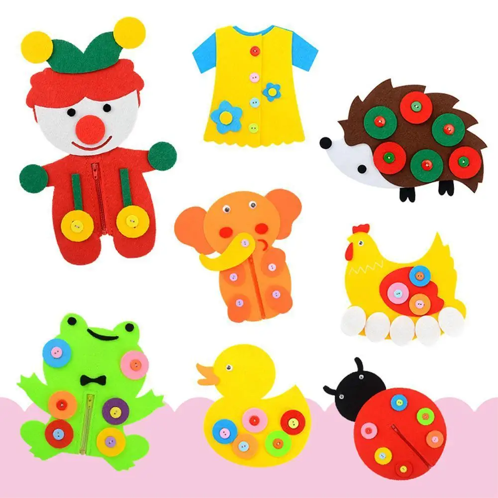 

Felt Cloth Apple Tree DIY Montessori Preschool Educational Toys For Children Kids Digital Cognitive Color Manual Teaching Aids