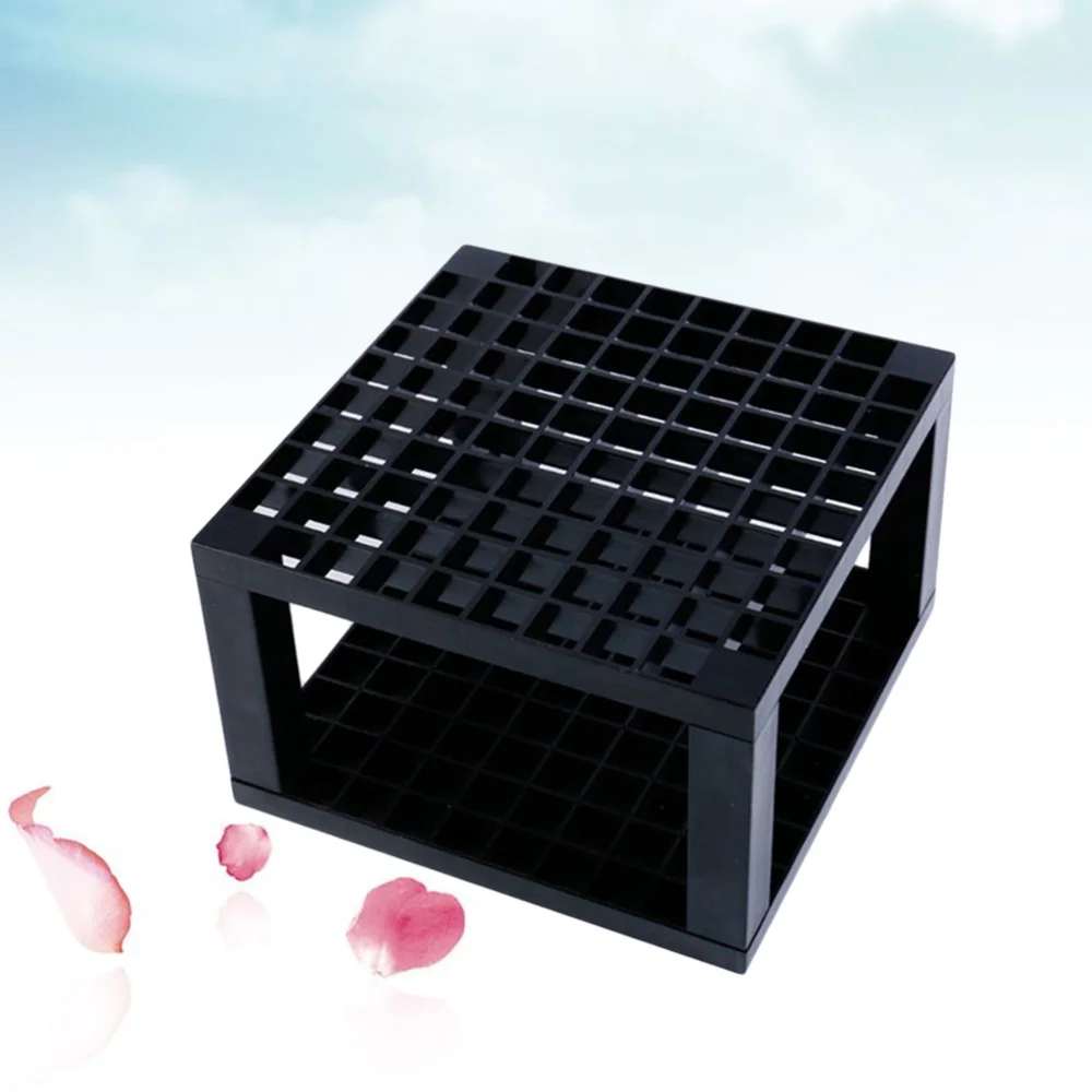 

2pcs 96 Hole Pencil and Brush Holder Desk Stand Organizer Holder for Drawing Markers Paint Brushes (Black)