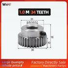 1 шт. зубчатая шестерня 1 м 34 Т 34 зубца мод 1 отверстие 6 мм 8 мм 10 мм 12 мм правозубчатые 45 # стальная реечная коробка передач ЧПУ