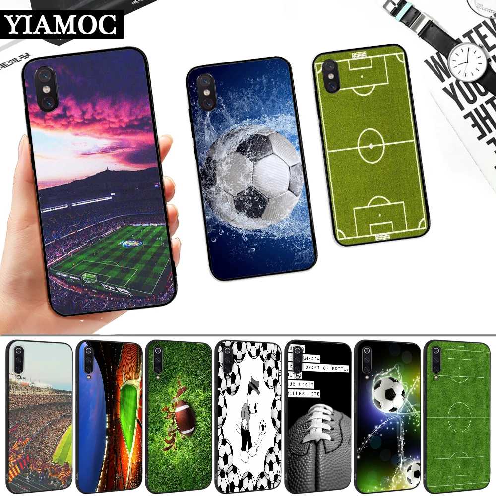 Футбольный мяч на воде силиконовый мягкий чехол для Xiaomi 6 8 Lite 9 SE F1 A1 A2 A3 9T Pro CC9 CC9E Mix