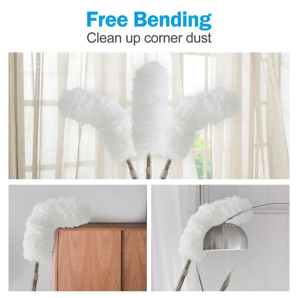 Cleanhome дастер телескопирование микроволокна Duster с гибкой моющейся головкой