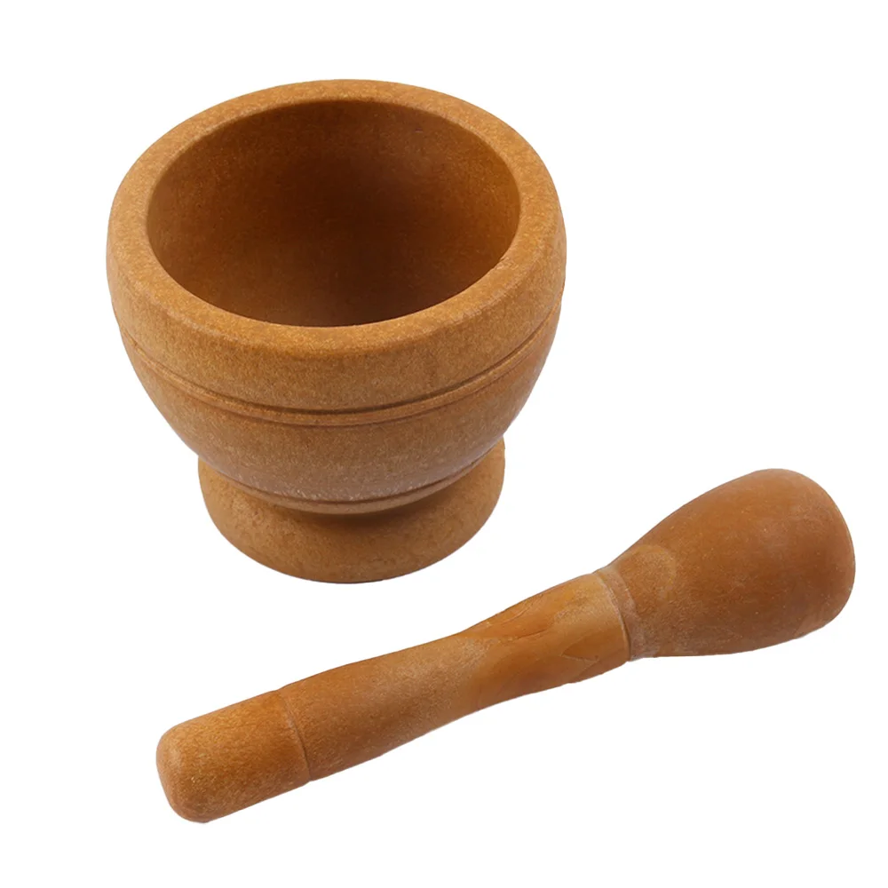 

Plastic Mortar Pestle Set Manual Garlic Herb Spice Mixing Grinding Bowl for Restaurant Kitchen Gadget Sets Tools