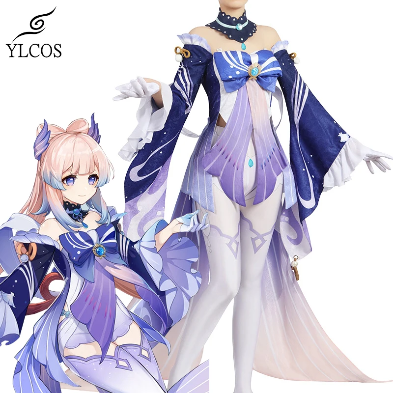 

Game Genshin Impact Sangonomiya Kokomi Cosplay High Quality Costume Halloween Party Clothes For Women Girls Unisex Suit