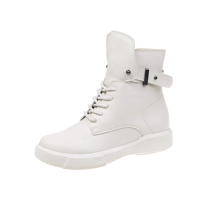 С плоской подошвой на шнуровке для повседневной носки Женские осенние ботильоны