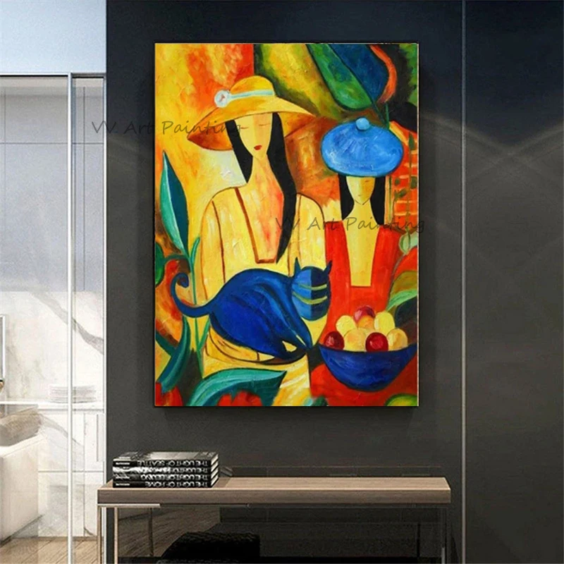 Женская масляная живопись мягкая женщина лидер продаж Современная Чистая ручная