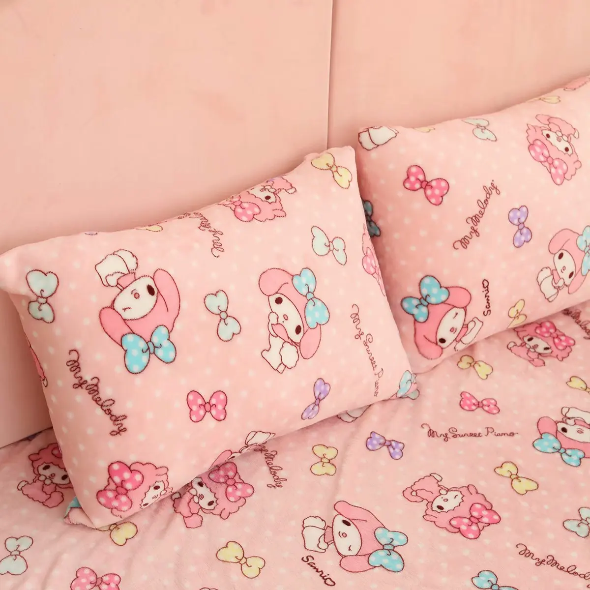 Мультяшное розовое одеяло покрывало в стиле аниме для кровати дивана самолета